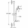 Columna de Ducha Grohe Vitalio Comfort 110 Plástico