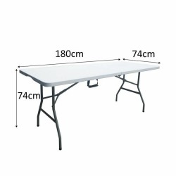 Mesa Plegable Metal Plástico 180 x 75 x 74 cm