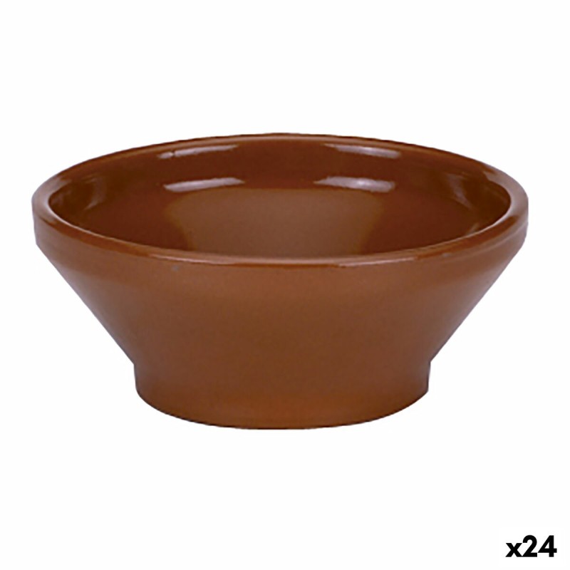 Cuenco Raimundo Sopa Barro cocido Ceru00e1mica Marru00f3n (16 cm) (24 Unidades)