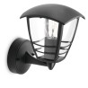 Aplique de Pared Philips My Garden Creek Negro Aluminio A 60 W E27