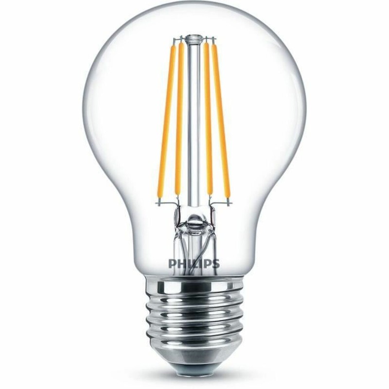 Bombilla LED Philips Classic 60 W Blanco E E27 (2700 K) (2 Unidades)