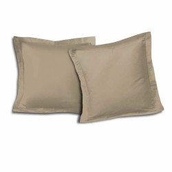 Funda de almohada Lovely Home Beige 63 x 63 cm (2 Unidades)