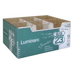 Vaso Luminarc Ruta 23 Transparente Vidrio (230 ml) (12 Unidades)