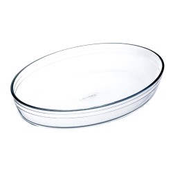 Fuente para Horno u00d4 Cuisine Ocuisine Vidrio Transparente Vidrio Ovalada 35 x 25 x 7 cm (6 Unidades)