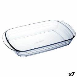 Fuente para Horno u00d4 Cuisine Ocuisine Vidrio Transparente Vidrio Rectangular 32 x 20 x 6 cm (7 Unidades)