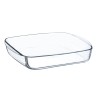 Fuente de Cocina u00d4 Cuisine Cuadrada 25 x 22 x 5 cm Transparente Vidrio (6 Unidades)