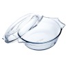 Fuente para Horno u00d4 Cuisine Ocuisine Vidrio Transparente Vidrio 21,5 x 18 x 8,5 cm Con Tapa (3 Unidades)