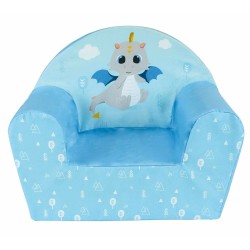 Butaca Fun House LEON LE DRAGON Azul Espuma 42 x 52 x 33 cm