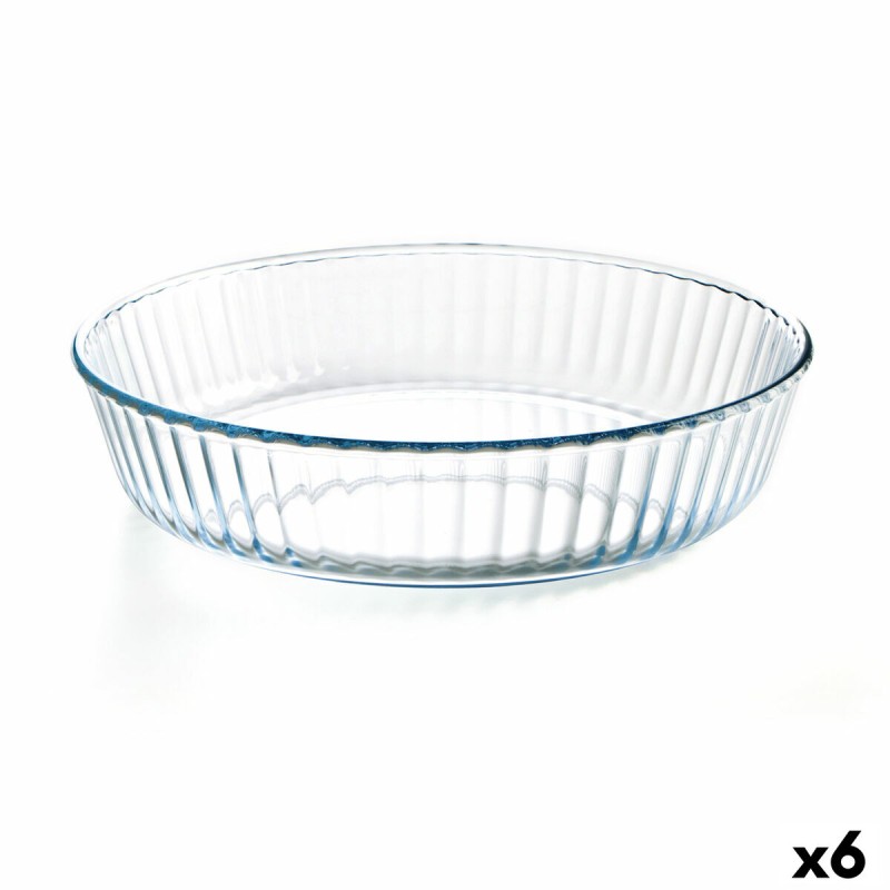 Molde para Horno u00d4 Cuisine Redondo 26 x 26 x 5,9 cm Transparente (6 Unidades)