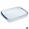 Molde Rectangular u00d4 Cuisine Ocuisine Vidrio Transparente Vidrio 23 x 15 x 5 cm Rectangular (6 Unidades)