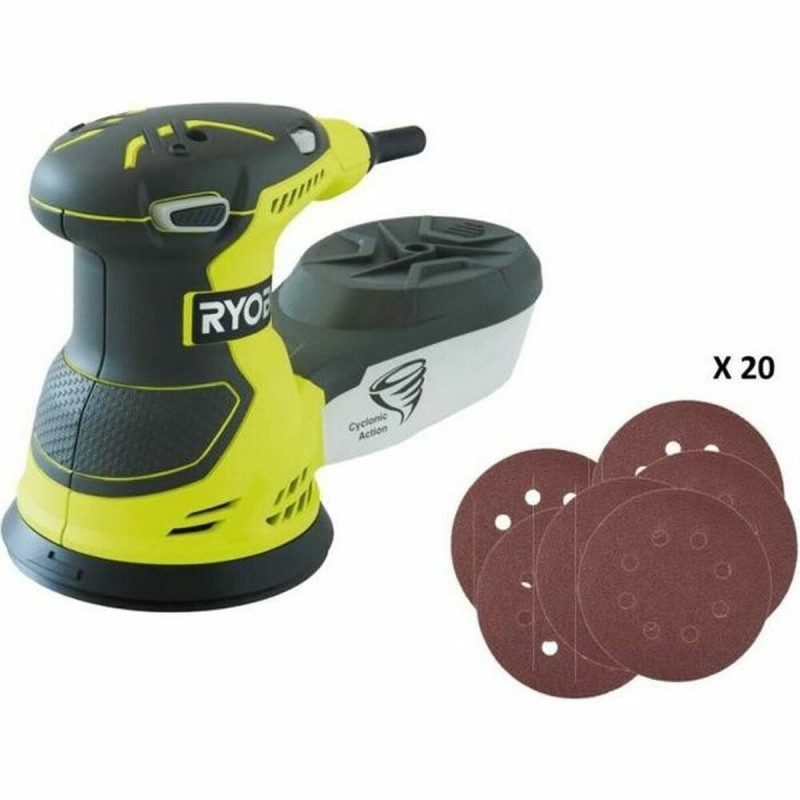 Lijadora excéntrica Ryobi ROS300A 300 W Ø 2,4 mm