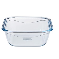 Fiambrera Hermu00e9tica Pyrex Cook & go 21 x 21 x 9 cm Azul 1,9 L Vidrio (6 Unidades)