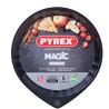 Molde para Tartas Pyrex Magic Negro Metal Plano Redondo u00d8 30 cm 6 Unidades