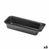 Molde para Horno Pyrex Magic Rectangular Negro u00d8 26 cm (6 Unidades)