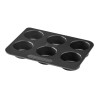 Molde para Tartaletas Pyrex Magic Negro 24 x 18 x 3 cm (6 Unidades)