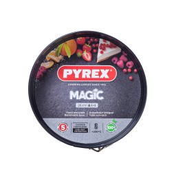 Molde Desmontable Pyrex Magic Redondo Negro Metal u00d8 26 cm 4 Unidades