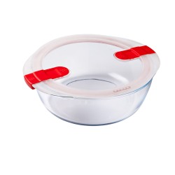 Fiambrera Hermu00e9tica Pyrex Cook&heat 26 x 23 x 8 cm 2,3 L Rojo Vidrio (6 Unidades)