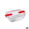 Fiambrera Hermu00e9tica Pyrex Cook&heat 1,1 L 24 x 15,5 x 7 cm Transparente Vidrio (5 Unidades)