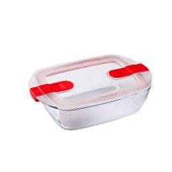 Fiambrera Hermu00e9tica Pyrex Cook&heat 1,1 L 24 x 15,5 x 7 cm Transparente Vidrio (5 Unidades)