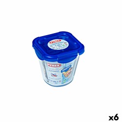 Fiambrera Hermu00e9tica Pyrex Cook & go Transparente Vidrio (800 ml) (6 Unidades)