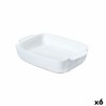 Fuente de Cocina Pyrex Signature Blanco Ceru00e1mica Rectangular 25 x 19 x 7 cm (6 Unidades)