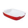 Fuente para Horno Pyrex Signature Blanco Rojo Ceru00e1mica Rectangular 29 x 19 x 7 cm (6 Unidades)