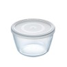 Fiambrera Redonda con Tapa Pyrex Cook & Freeze 1,1 L 15 x 15 x 10 cm Transparente Silicona Vidrio (4 Unidades)