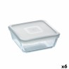 Fiambrera Cuadrada con Tapa Pyrex Cook&freeze 850 ml 14 x 14 cm Transparente Vidrio Silicona (6 Unidades)