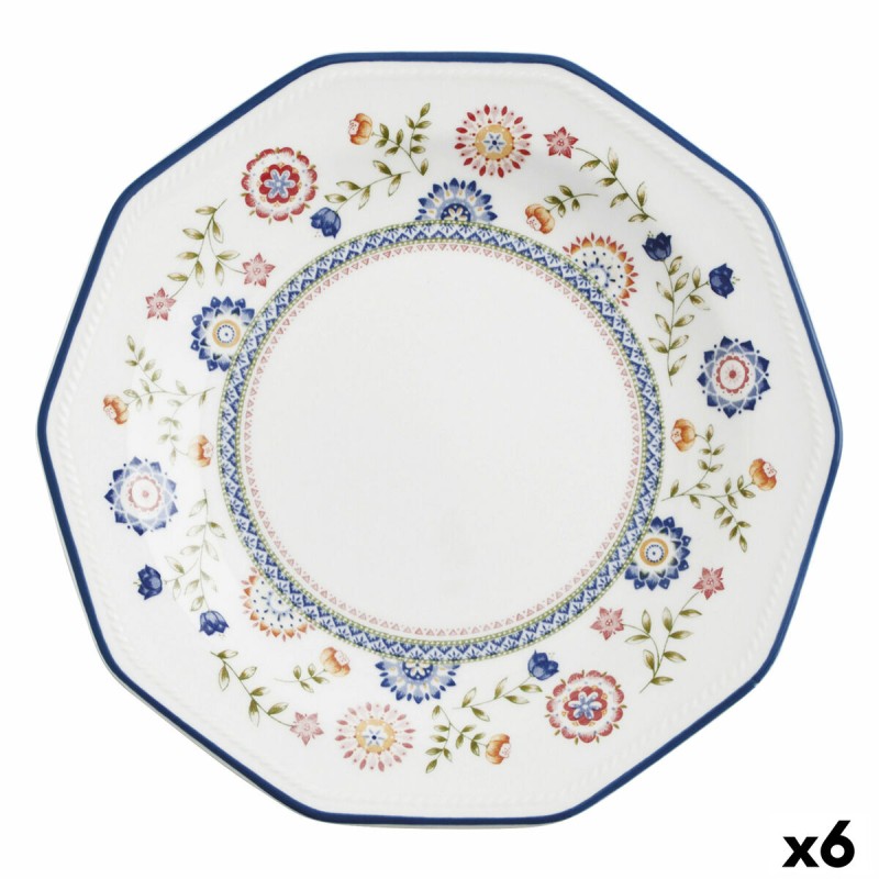 Plato de Postre Churchill Bengal Ceru00e1mica Loza (u00d8 20,5 cm) (6 Unidades)