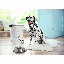 Bote de comida para mascotas Curver 794096 Con ruedas Blanco Plástico 20 kg 54 L 49,3 x 27,8 x 60,5 cm