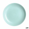 Plato Llano Luminarc Pampille Turquesa Vidrio (25 cm) (24 Unidades)