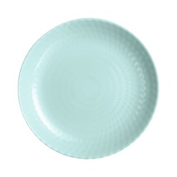 Plato Llano Luminarc Pampille Turquesa Vidrio (25 cm) (24 Unidades)