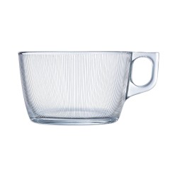 Taza Luminarc Stripy Grande Transparente Vidrio (500 ml) (6 Unidades)