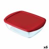 Fiambrera Hermu00e9tica Pyrex Cook & store Rojo Vidrio (400 ml) (6 Unidades)