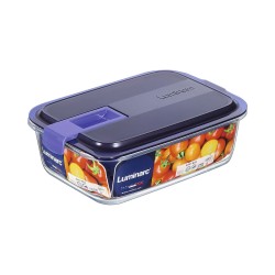 Fiambrera Hermu00e9tica Luminarc Easy Box Azul Vidrio (6 Unidades) (1,22 L)