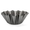 Molde para Flan Quid Sweet Grey Negro Metal 23 x 9 cm (12 Unidades)