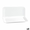 Fuente de Cocina Quid Basic Rectangular Ceru00e1mica Blanco (25,9 x 15 cm) (6 Unidades)