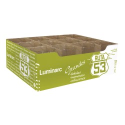 Vaso Luminarc Ruta 53 Transparente Vidrio 12 Unidades 530 ml