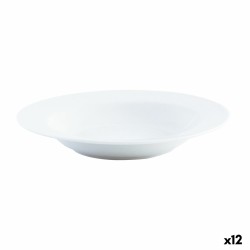 Plato Hondo Quid Basic Blanco Ceru00e1mica u00d8 21,5 cm (12 Unidades)