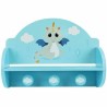 Perchero de Pared Fun House Azul Madera MDF (33 x 46 x 15 cm)