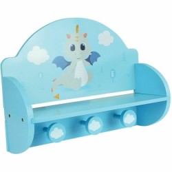 Perchero de Pared Fun House Azul Madera MDF (33 x 46 x 15 cm)