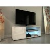 Mueble de TV 100 x 38 x 36 cm Metal Blanco Melamina