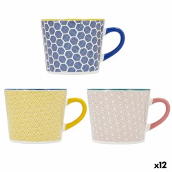 Taza Quid Pippa Multicolor Ceru00e1mica 350 ml (12 Unidades)