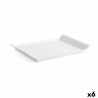 Bandeja de Aperitivos Quid Gastro Fresh 26 x 18 cm Ceru00e1mica Blanco (6 Unidades)