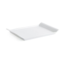 Bandeja de Aperitivos Quid Gastro Fresh 26 x 18 cm Ceru00e1mica Blanco (6 Unidades)