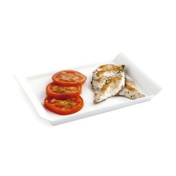 Bandeja de Aperitivos Quid Gastro Fresh 26 x 18 cm Ceru00e1mica Blanco (6 Unidades)