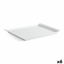 Fuente de Cocina Quid Gastro Fresh Ceru00e1mica Blanco (31 x 23 cm) (6 Unidades)