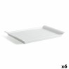 Fuente de Cocina Quid Gastro Fresh Rectangular Ceru00e1mica Blanco (36 x 25 cm) (6 Unidades)