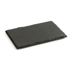 Bandeja de Ceru00e1mica Efecto Pizarra Quid Gastro Fun Negro (20 x 13 cm) (12 Unidades)