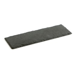 Bandeja de Ceru00e1mica Efecto Pizarra Quid Gastro Fun Negro (30 x 10 cm) (12 Unidades)